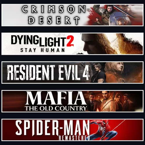 Crimson +DY2 +Evil 4 +Mafia +Spider 1